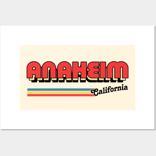 Anaheim, CA \/\/\/\ Retro Typography Design Posters and Art